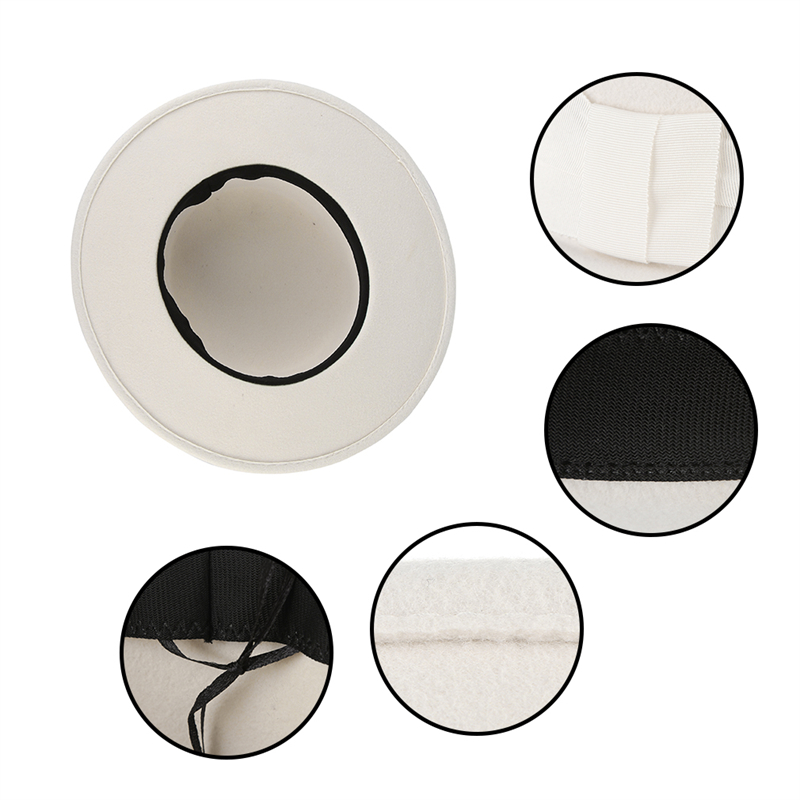 100% Wool White Autumn Winter  - Fedora Hat Wool ulasan dan harga