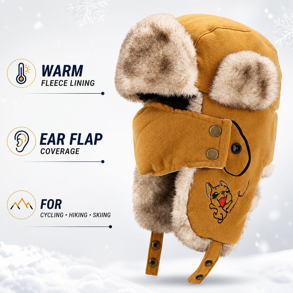 New Faux Fur Lining Trapper Ha - Trapper Hat Ear Flap ulasan dan harga