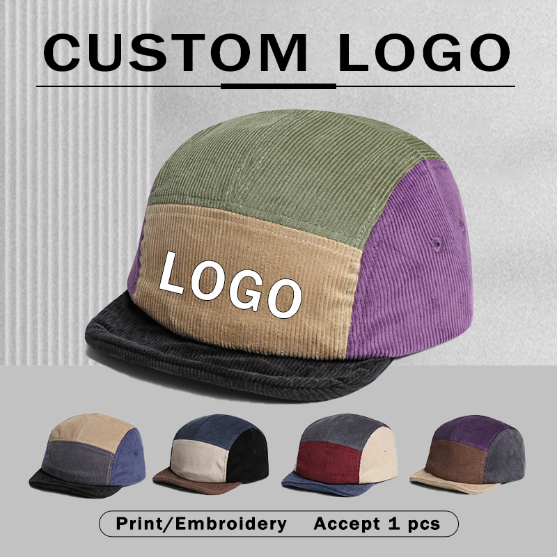 Retro Short-brimmed Corduroy B - Corduroy Cap 5 Panel ulasan dan harga