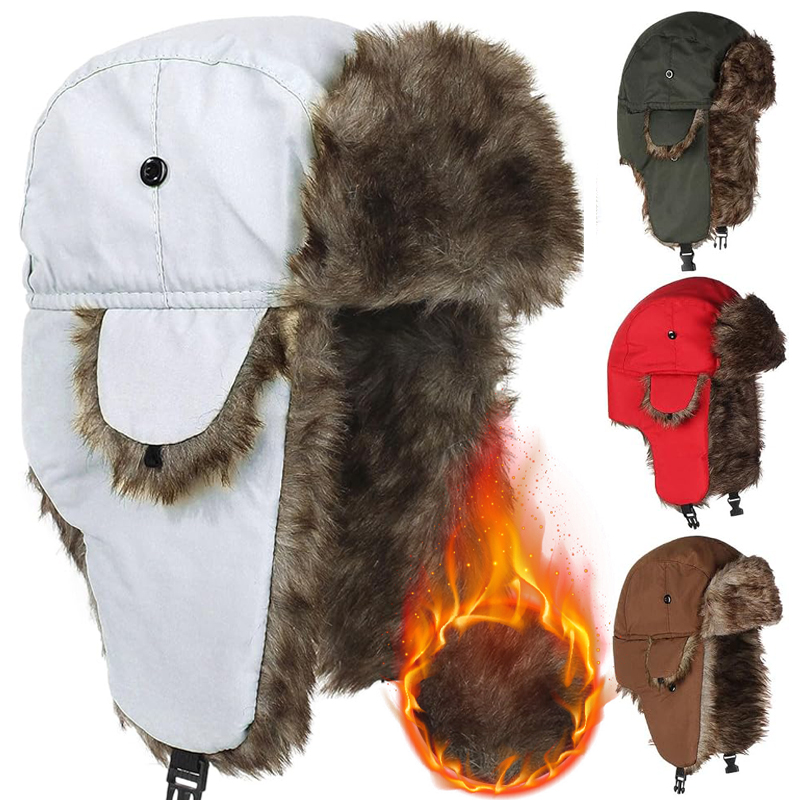 Men's Warm Winter Trapper Avia - Trapper Hat Ear Flap ulasan dan harga