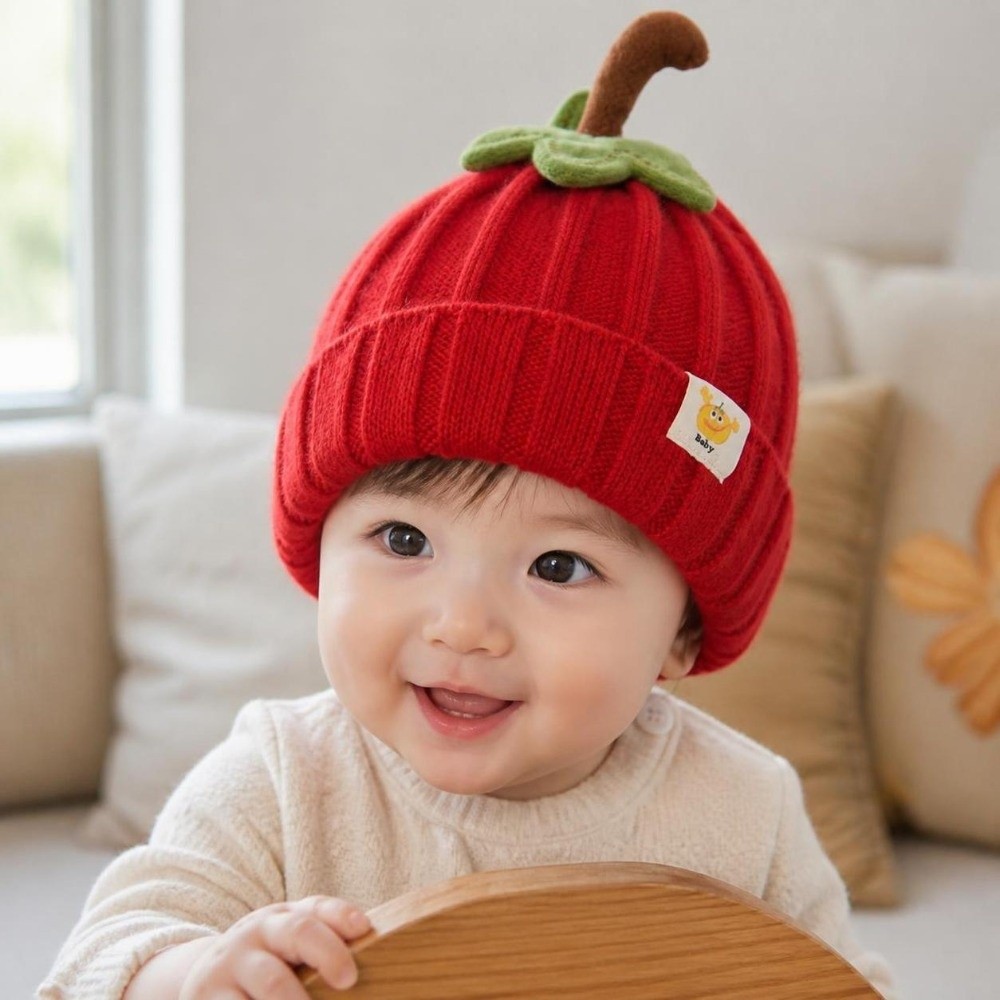 Cute Style Soft Baby Knitted H - Beanie Cuffed Knit ulasan dan harga