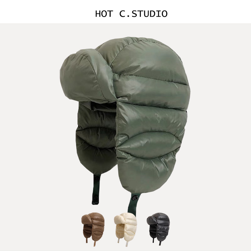Winter Warm Down Ushanka Hat W - Trapper Hat Ear Flap ulasan dan harga