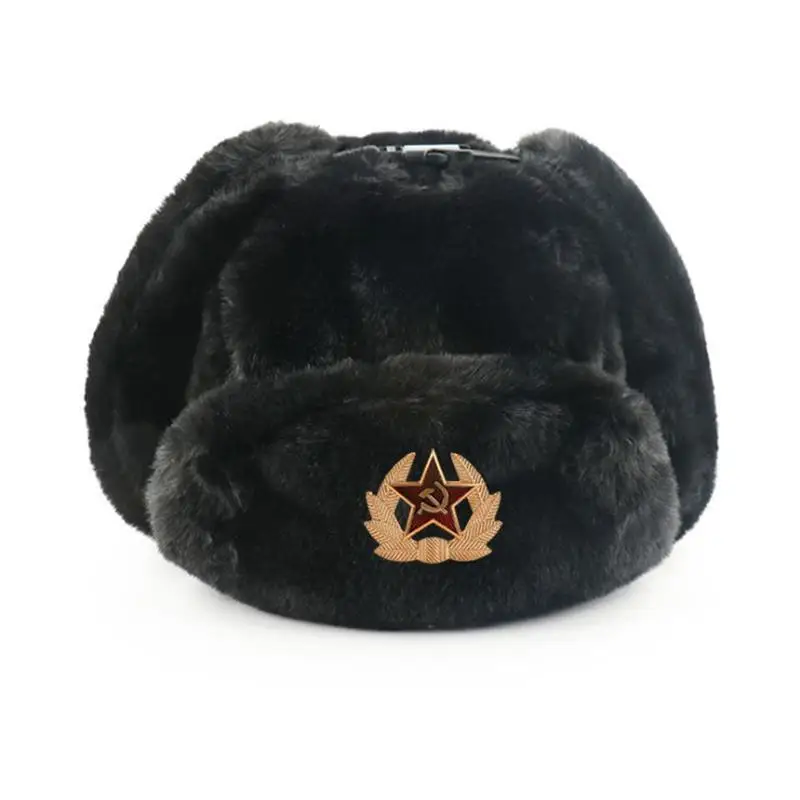 Soviet Badge Ushanka Men&Women - Trapper Hat Ear Flap ulasan dan harga