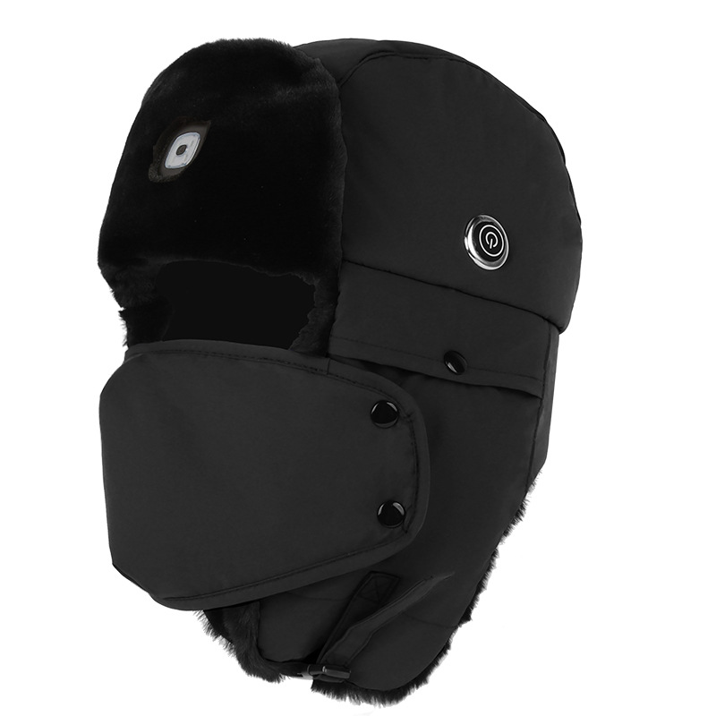 USB Charging Thickened Heated  - Winter Trapper Hat ulasan dan harga