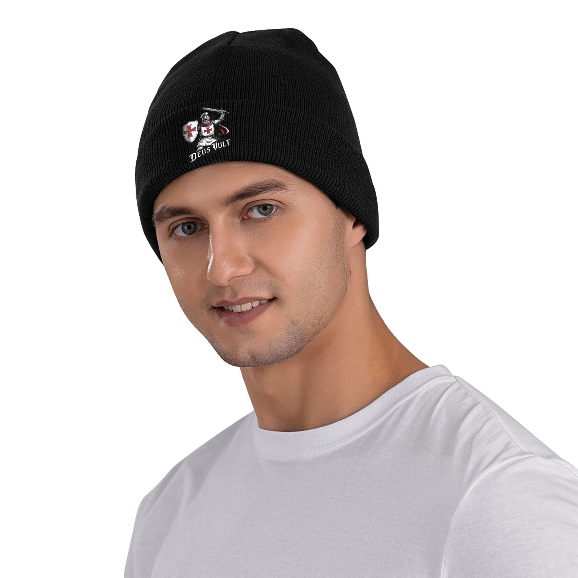 Deus Vult - The Templar Knight - Beanie Cuffed Knit ulasan dan harga