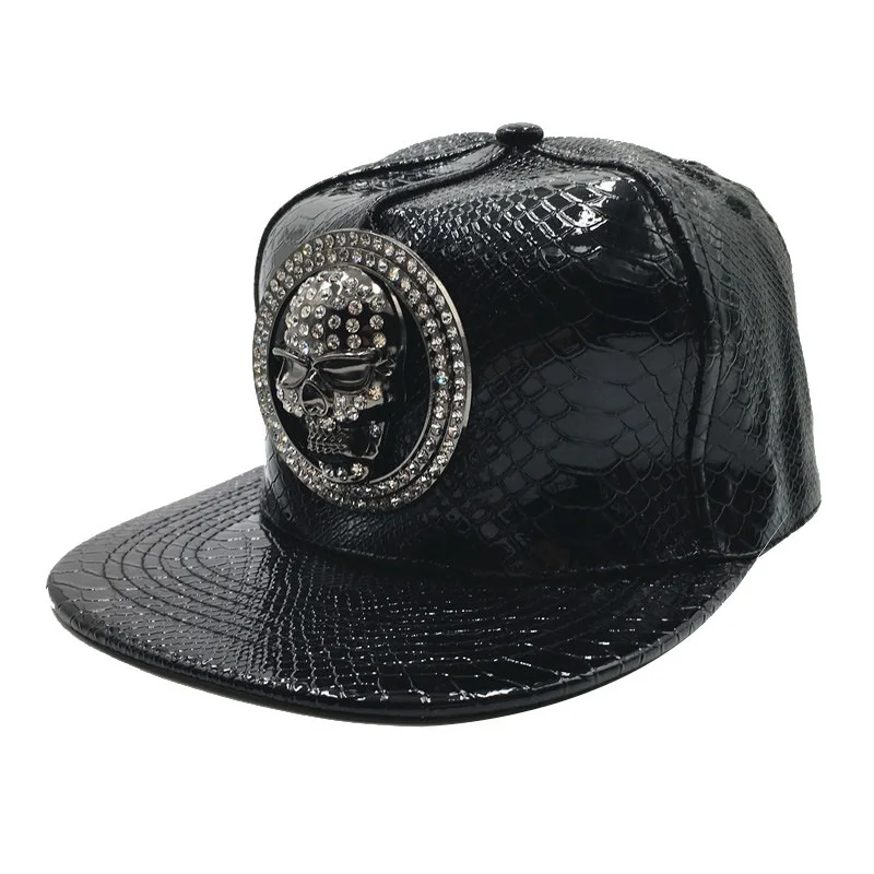 Brand Oohmy Men Women PU Leath - Snapback Hat Flat ulasan dan harga