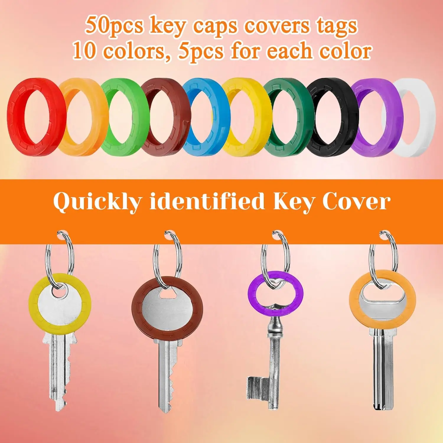 10-50Pcs Key Cap Covers Durabl - Snapback Hat Flat ulasan dan harga